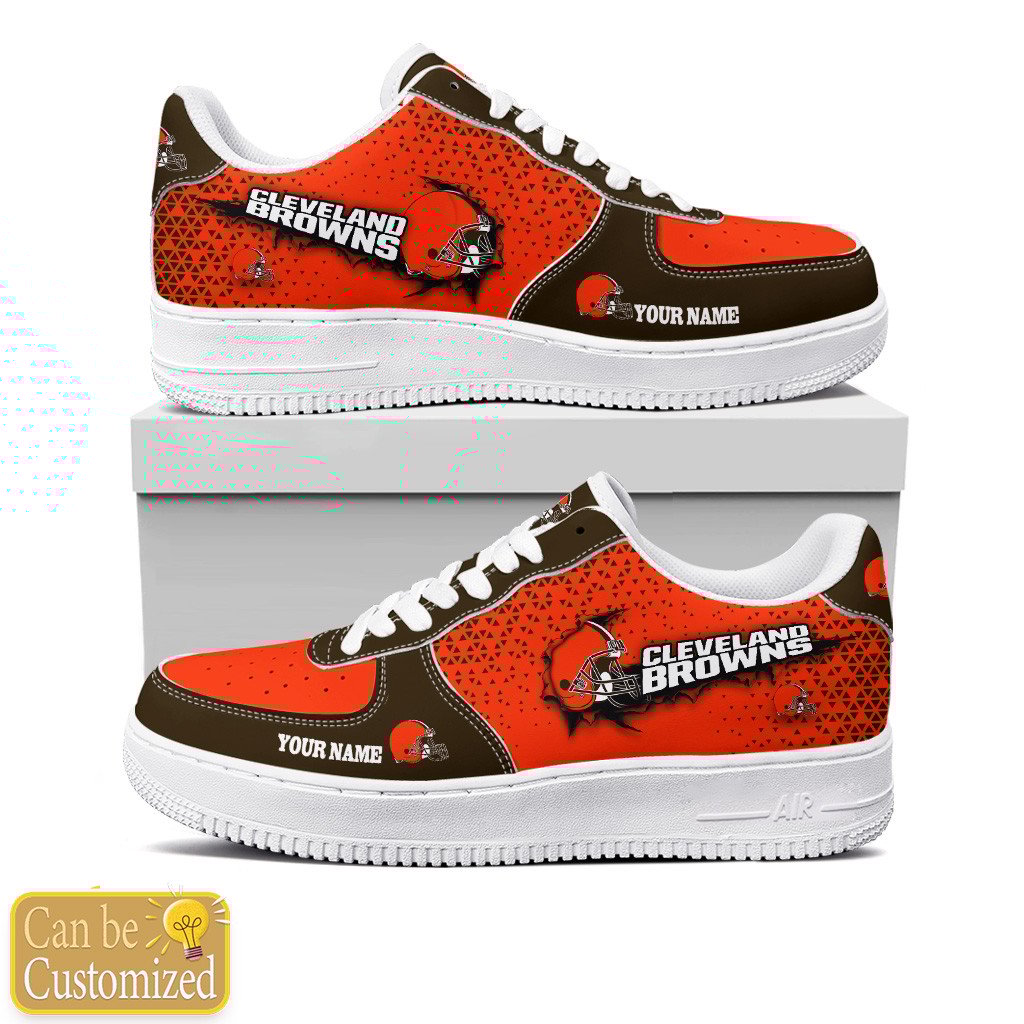 Cleveland Browns Custom Name Air Force One Shoes For Men Women