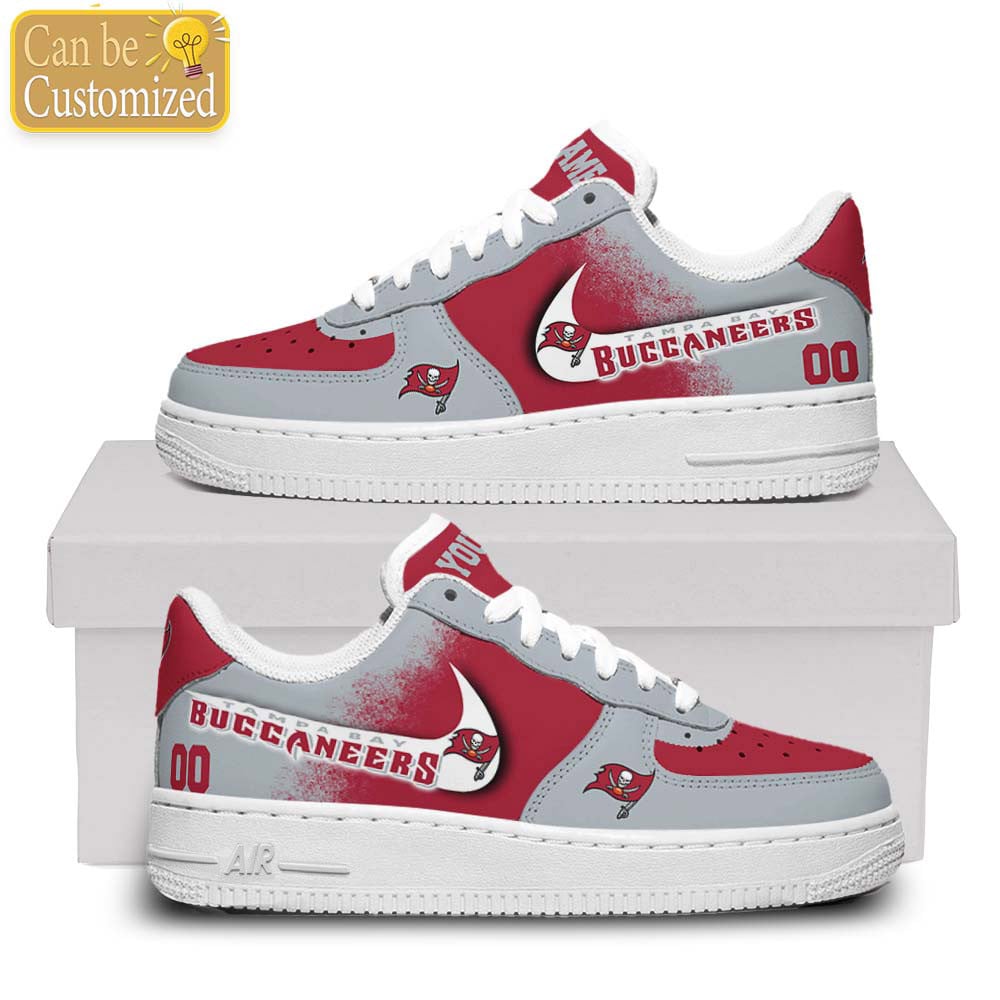 Tampa Bay Buccaneers Air Force One Shoes Custom Name And Number For Men Women