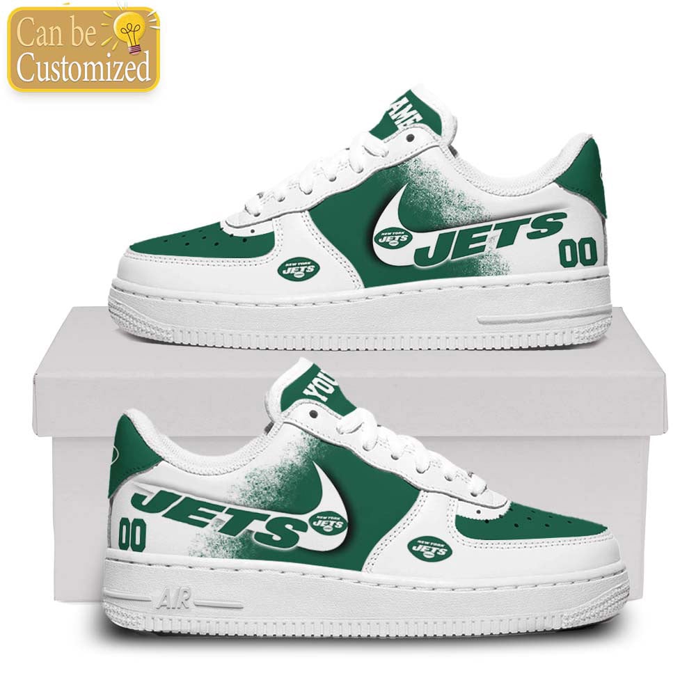 New York Jets Air Force One Shoes Custom Name And Number For Men Women