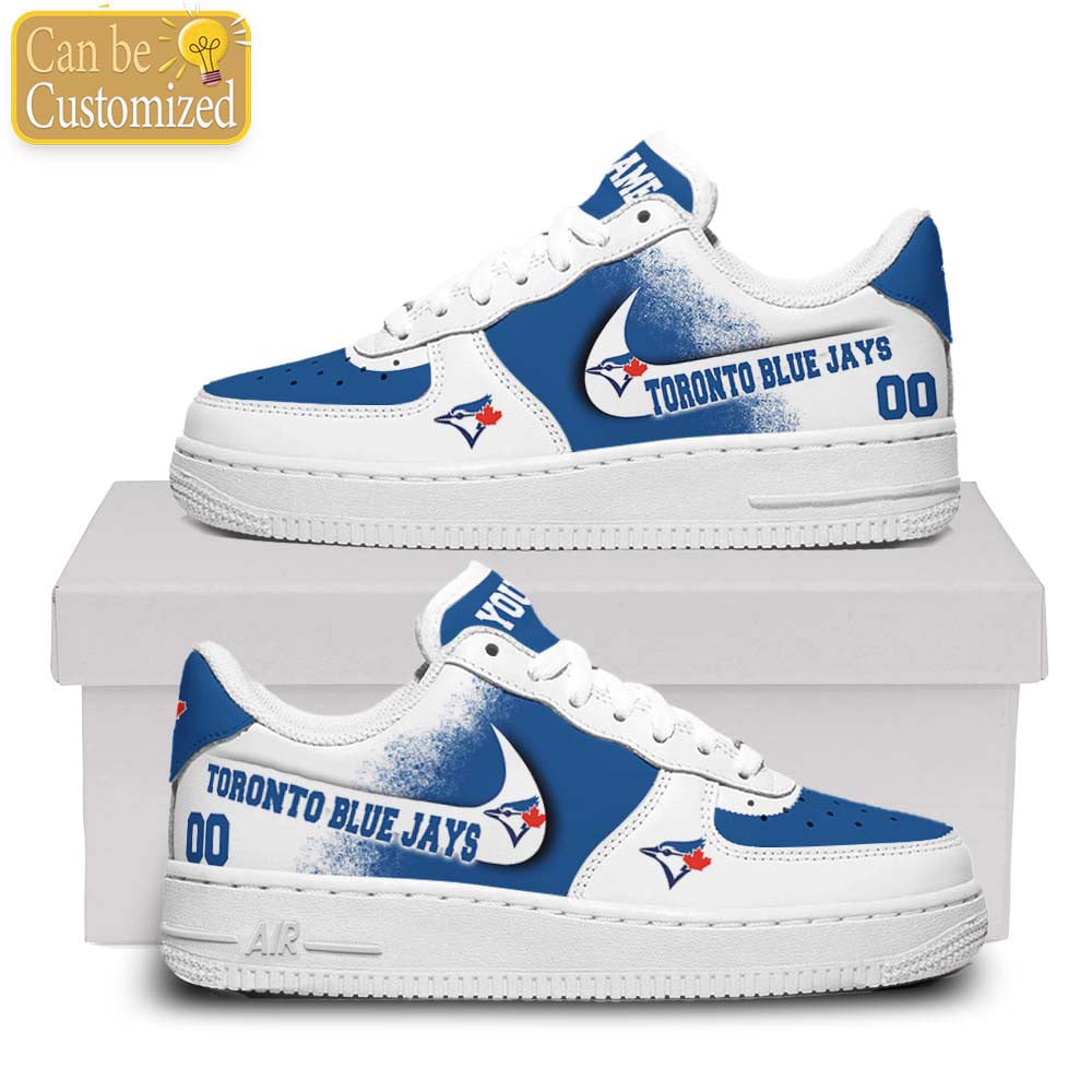 Toronto Blue Jays Air Force One Shoes Custom Name And Number For Men Women
