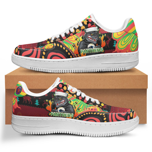 Penrith Panthers Low Top Sneakers Air Force 1 - Merry Christmas Indigenous Penrith Panthers Low Top Sneakers Air Force 1 For Men Women