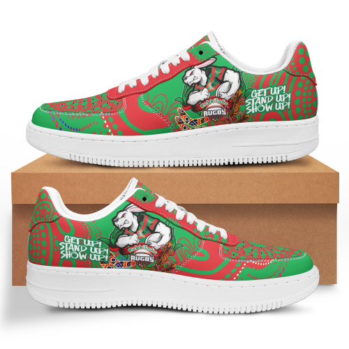 South Sydney Rabbitohs Low Top Sneakers Air Force 1 - Souths Get Up Stand Up Show Up Low Top Sneakers For Men Women