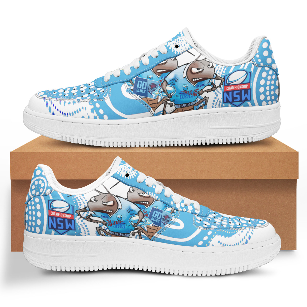 Nsw League Team Low Top Sneakers Air Force 1 - Nsw Cockroaches Super Cockroaches League With Culture Low Top Sneakers For Men Women