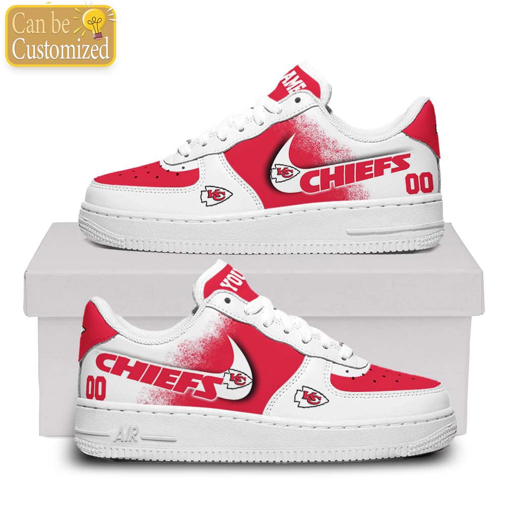 Kansas City Chiefs Air Force One Shoes Custom Name And Number For Men Women