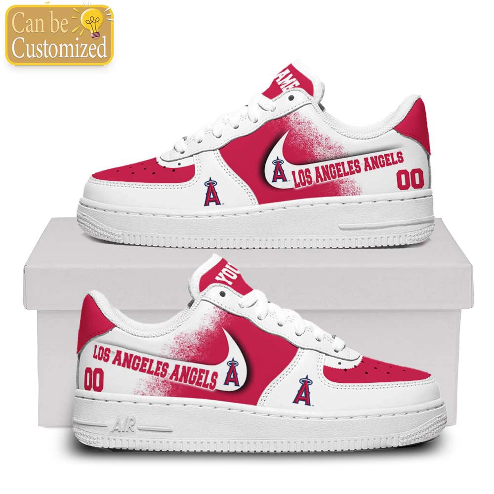 Los Angeles Angels Air Force One Shoes Custom Name And Number For Men Women