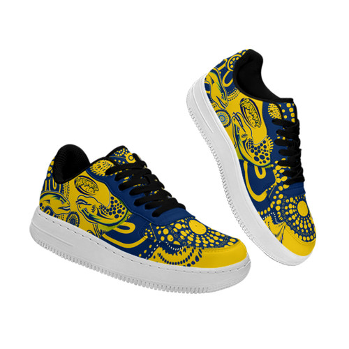 Parramatta Eels Low Top Sneakers Air Force 1 - Indigenous Mighty Parra With Aussie Culture For Men Women
