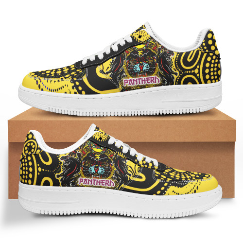 Penrith Panthers Low Top Sneakers Air Force 1 - Indigenous Penrith Panthers Vintage Style Low Top Sneakers For Men Women