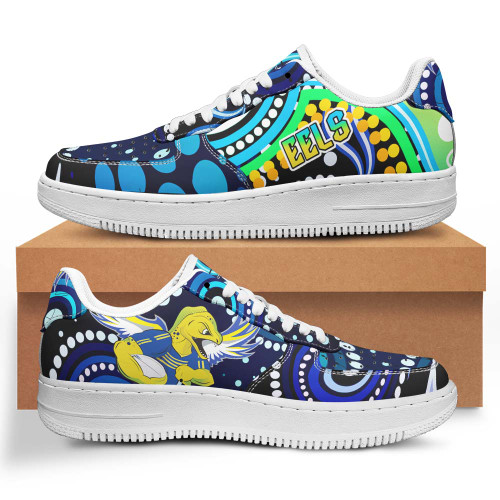 Parramatta Eels Low Top Sneakers Air Force 1 - Parramatta Eels With Aboriginal Inspired Pattern Indigenous Sneakers For Men Women