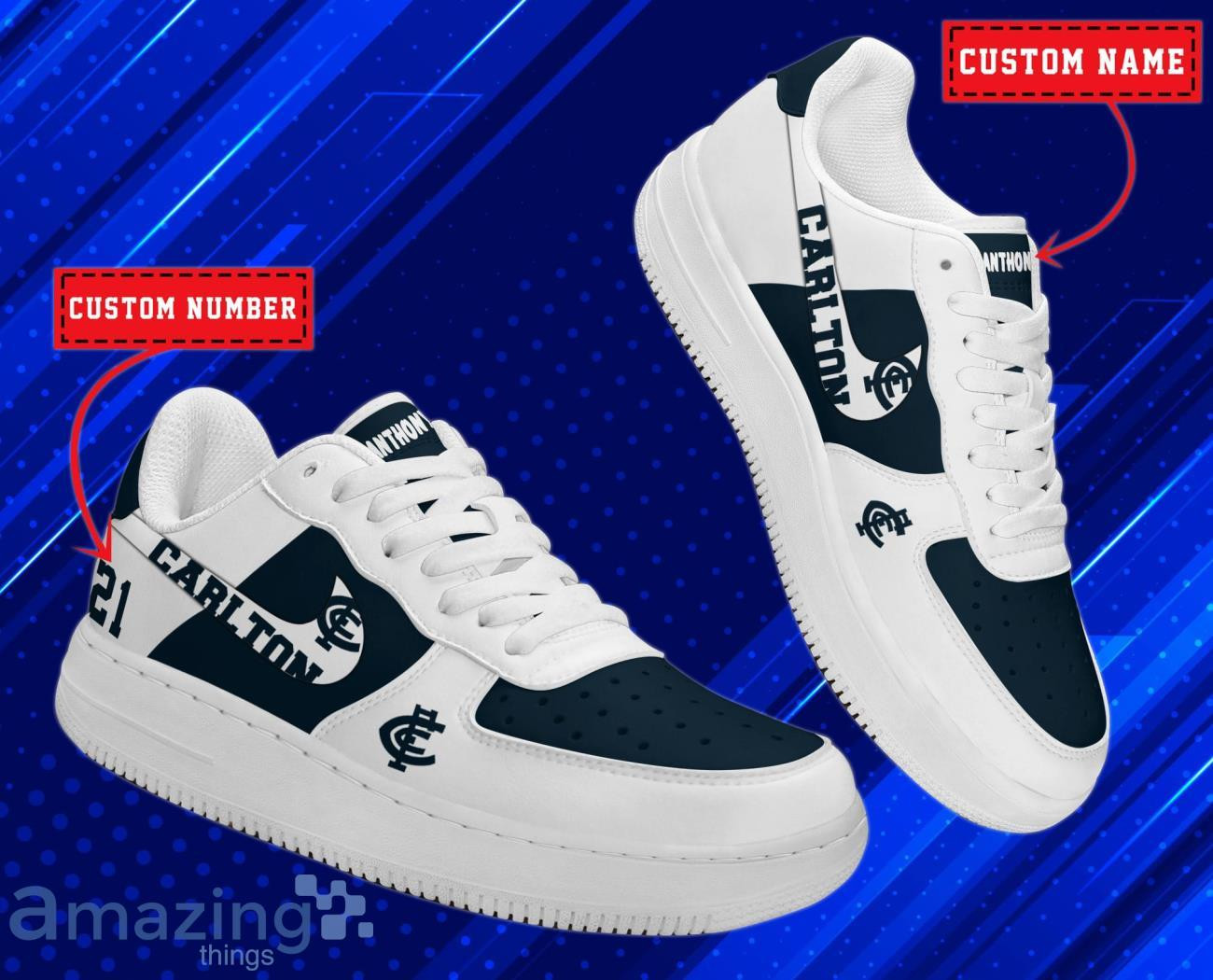 Carlton Blues Air Low-Top Af1 Sneakers Shoes For Men And Women For Men Women