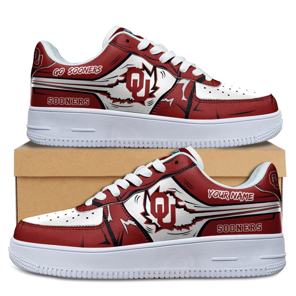 Oklahoma Sooners Air Low-Top Af1 Sneakers Shoes For Men And Women 1
