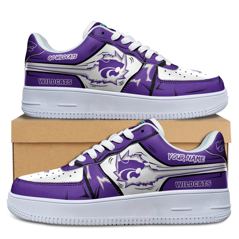 Kansas State Wildcats Air Low-Top Af1 Sneakers Shoes For Men And Women For Men Women