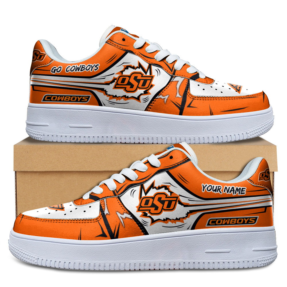 Oklahoma State Cowboys Air Low-Top Af1 Sneakers Shoes For Men And Women 1