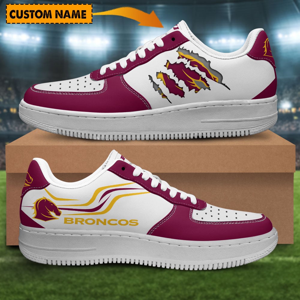Brisbane Broncos Air Low-Top Af1 Sneakers Shoes For Men And Women 1