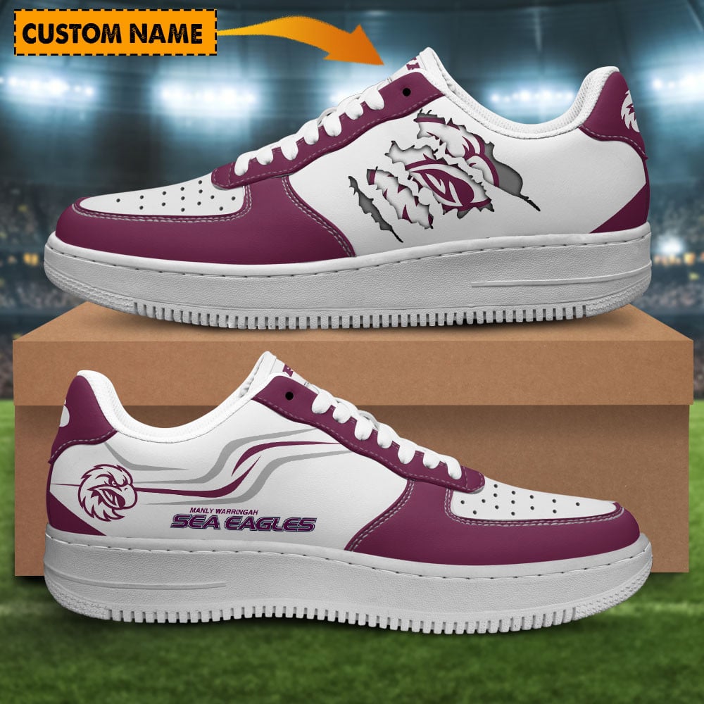 Manly Warringah Sea Eagles Air Low-Top Af1 Sneakers Shoes For Men And Women 1
