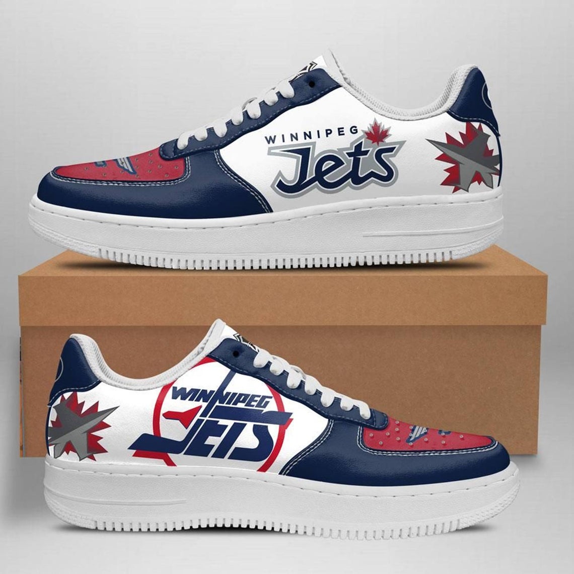 Winnipeg Jets Ice Hockey Team Custom Naf Shoes For Men Women