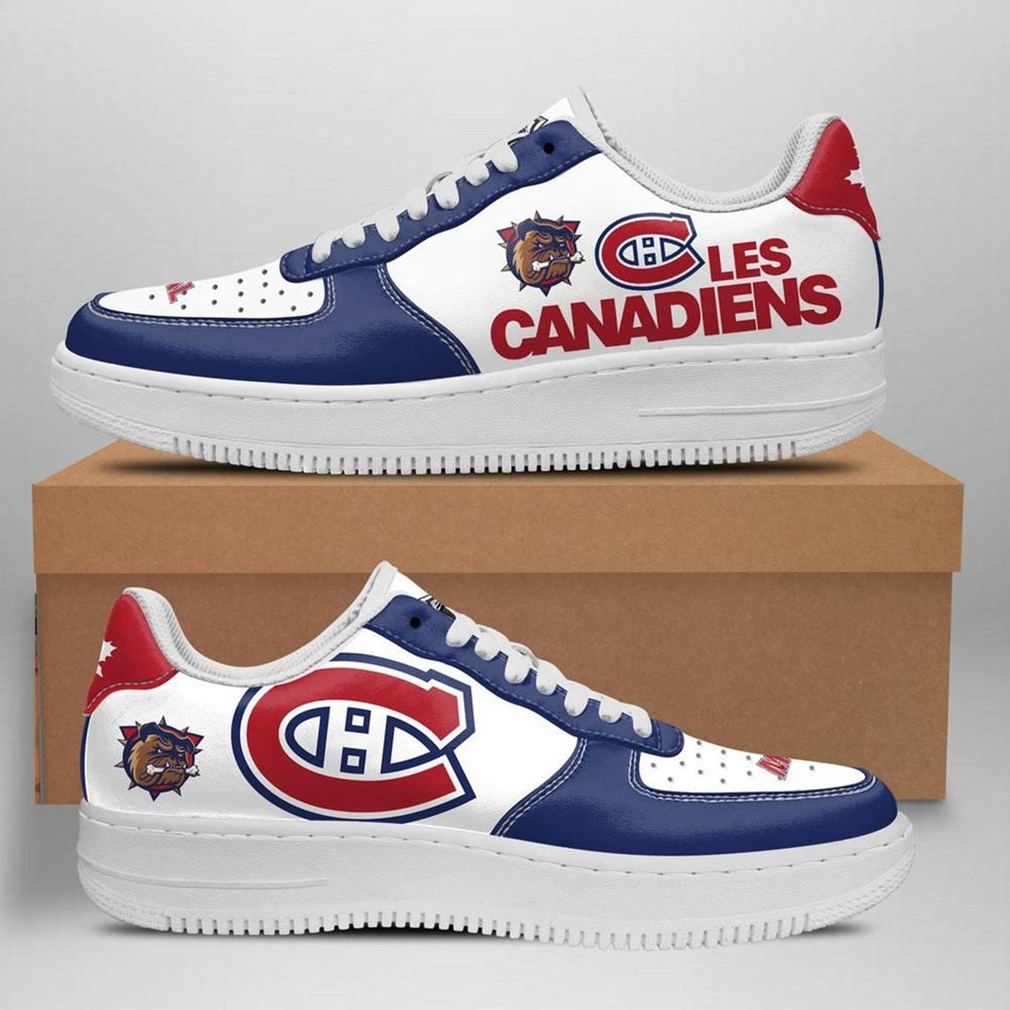 Montreal Canadiens Ice Hockey Team Nike Air Force 1 Shoes For Men Women