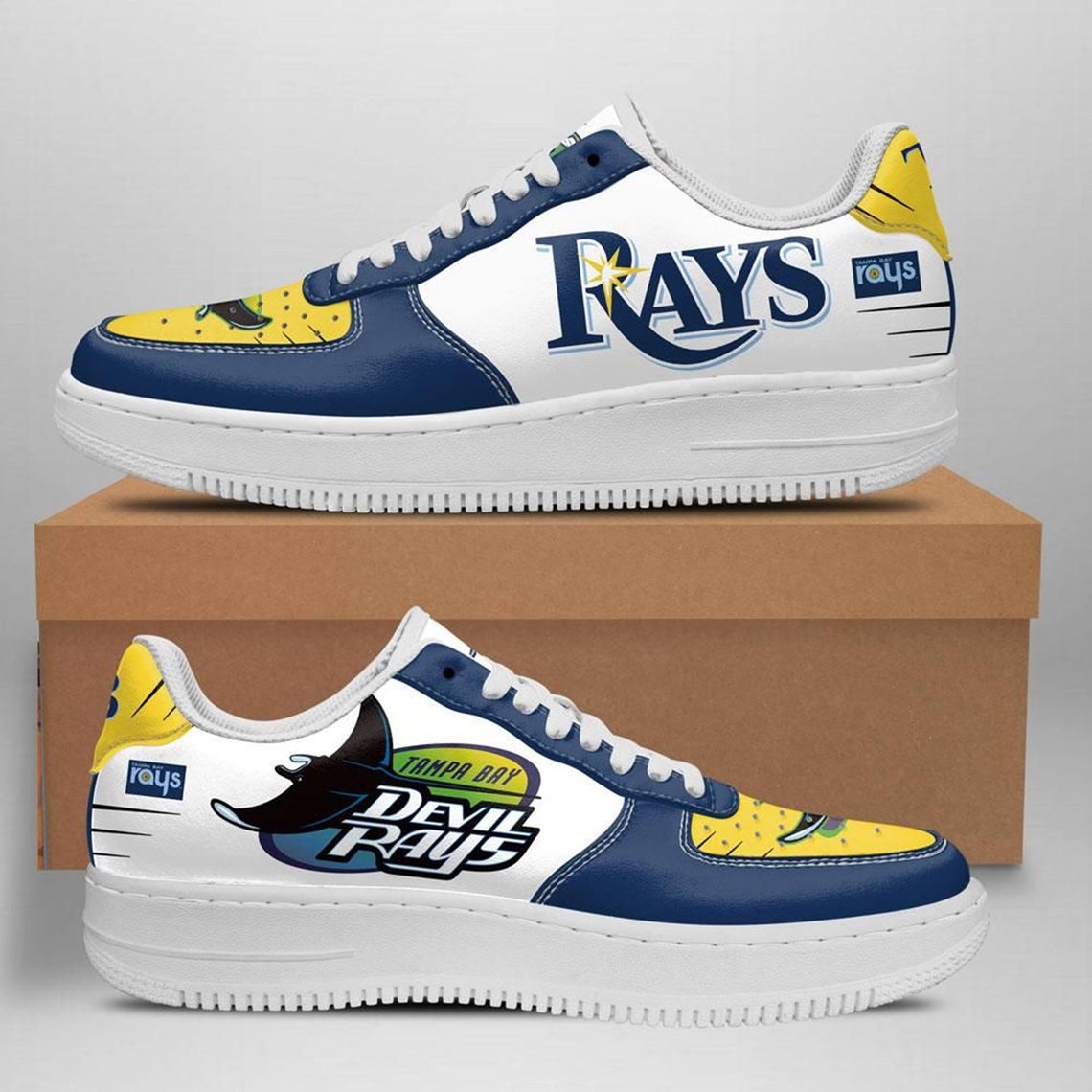 Tampa Bay Rays Baseball Team Custom Naf Shoes For Men Women