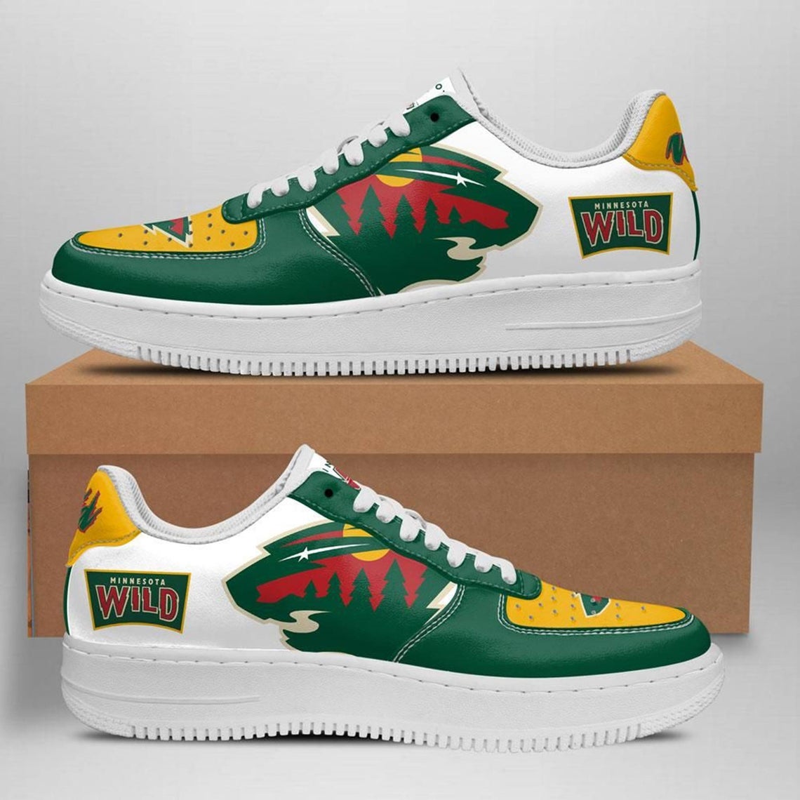 Minnesota Wild Ice Hockey Team Custom Naf Shoes For Men Women