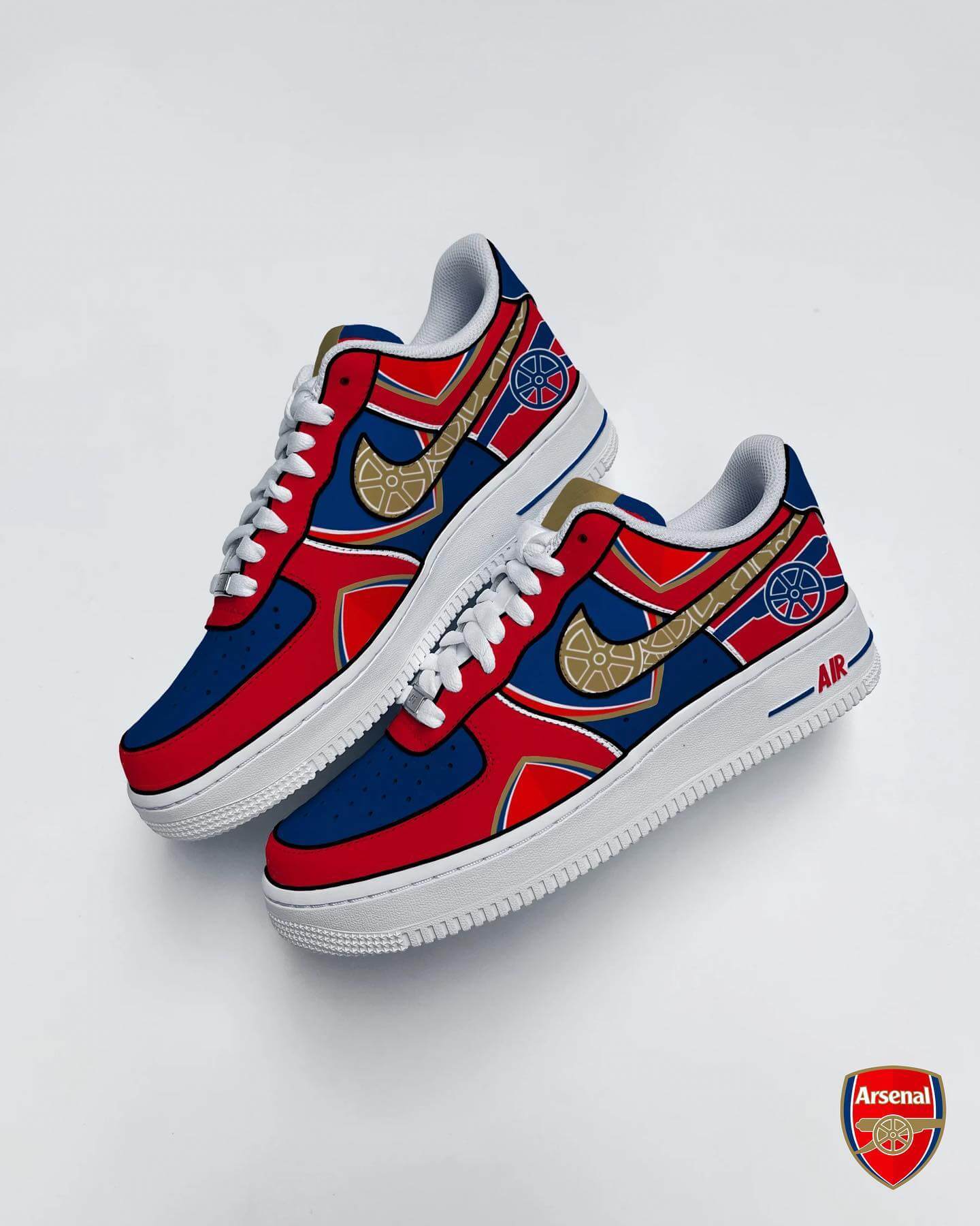 Air Fc: Arsenal Nike Air Force 1 Sneaker For Men Women
