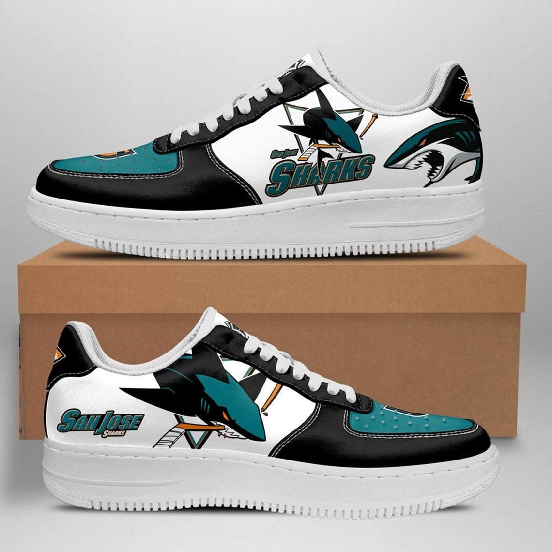San Jose Sharks Ice Hockey Team Custom Naf Shoes For Men Women