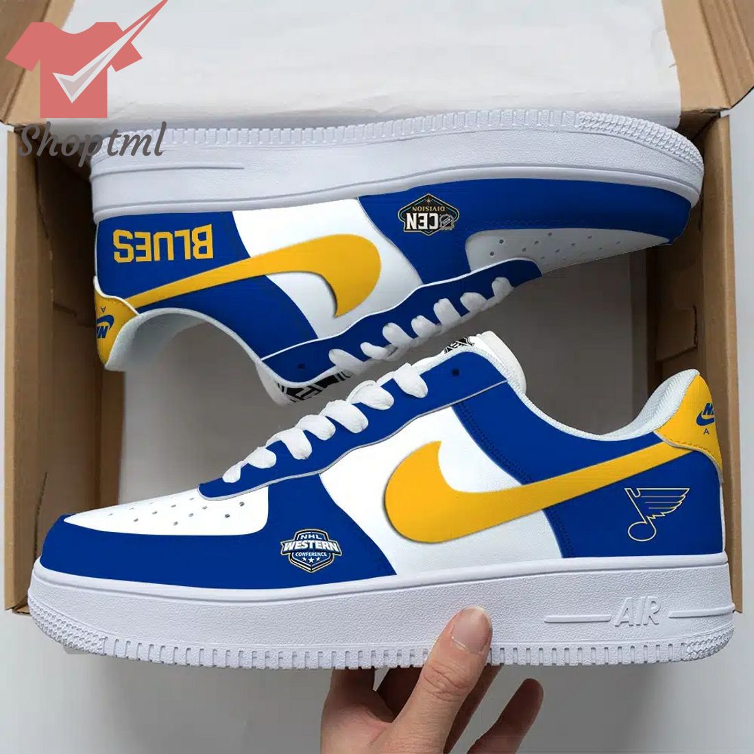 St. Louis Blues Nhl Air Force Custom Nike Air Force Sneaker For Men Women