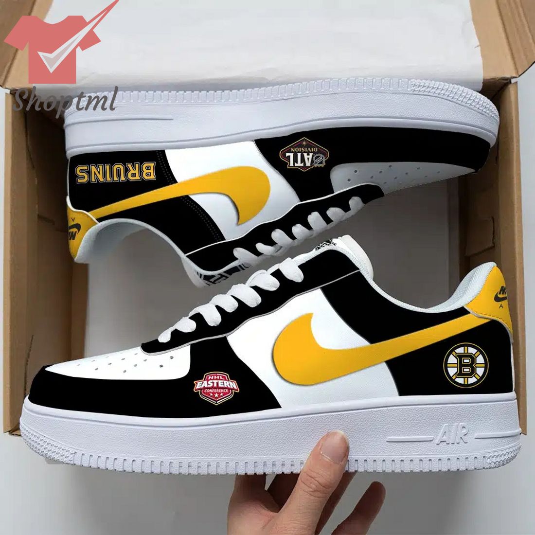 Boston Bruins Nhl Air Force Custom Nike Air Force Sneaker For Men Women