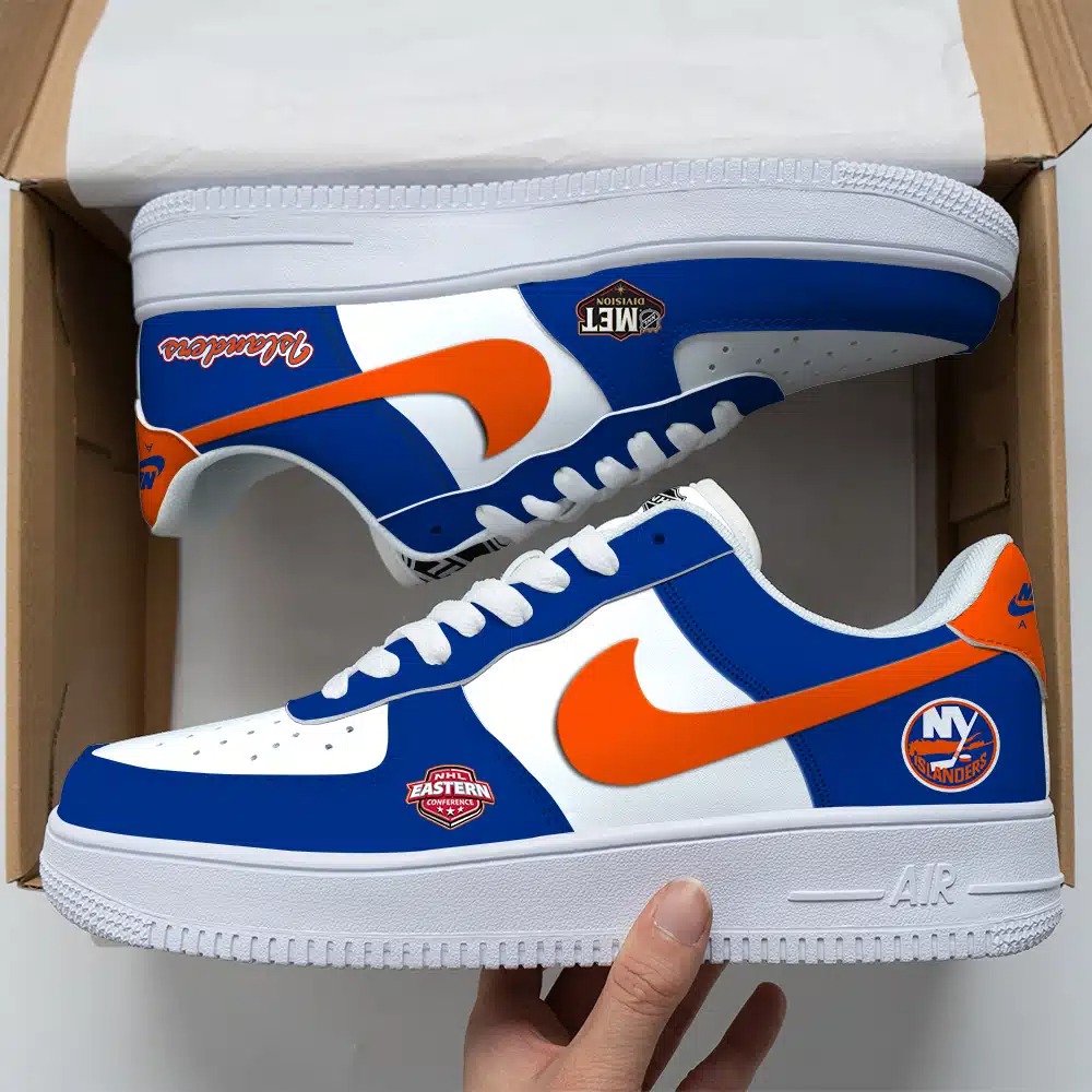 New York Islanders Nhl Nike Custom Air Force 1 Shoes For Men Women