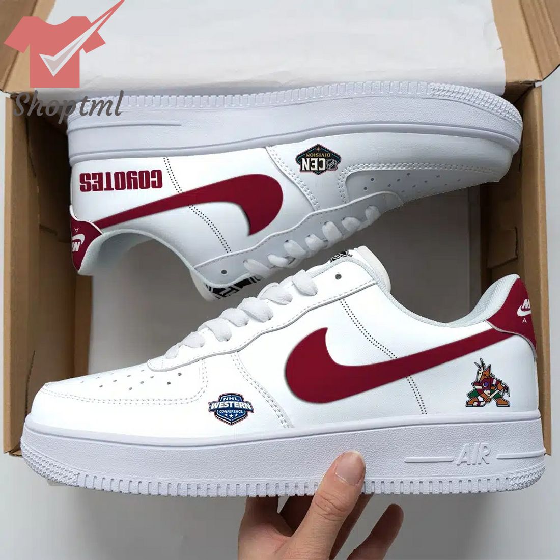 Arizona Coyotes Nhl Air Force Custom Nike Air Force Sneaker For Men Women