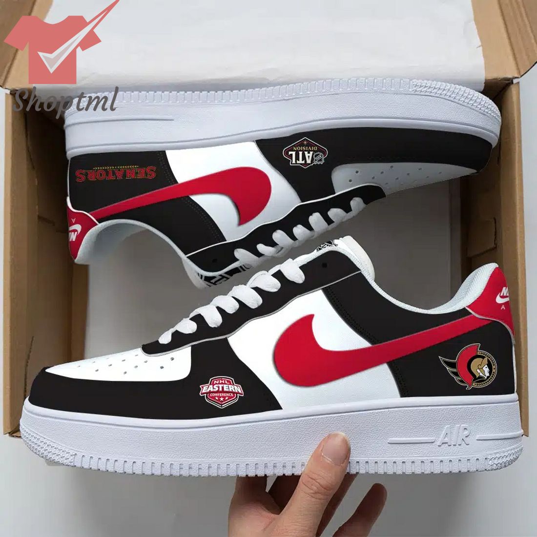 Ottawa Senators Nhl Air Force Custom Nike Air Force Sneaker For Men Women
