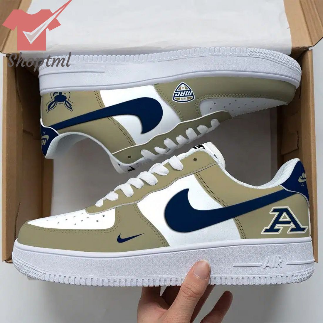 Akron Zips Ncaa Air Force Custom Nike Air Force Sneaker For Men Women