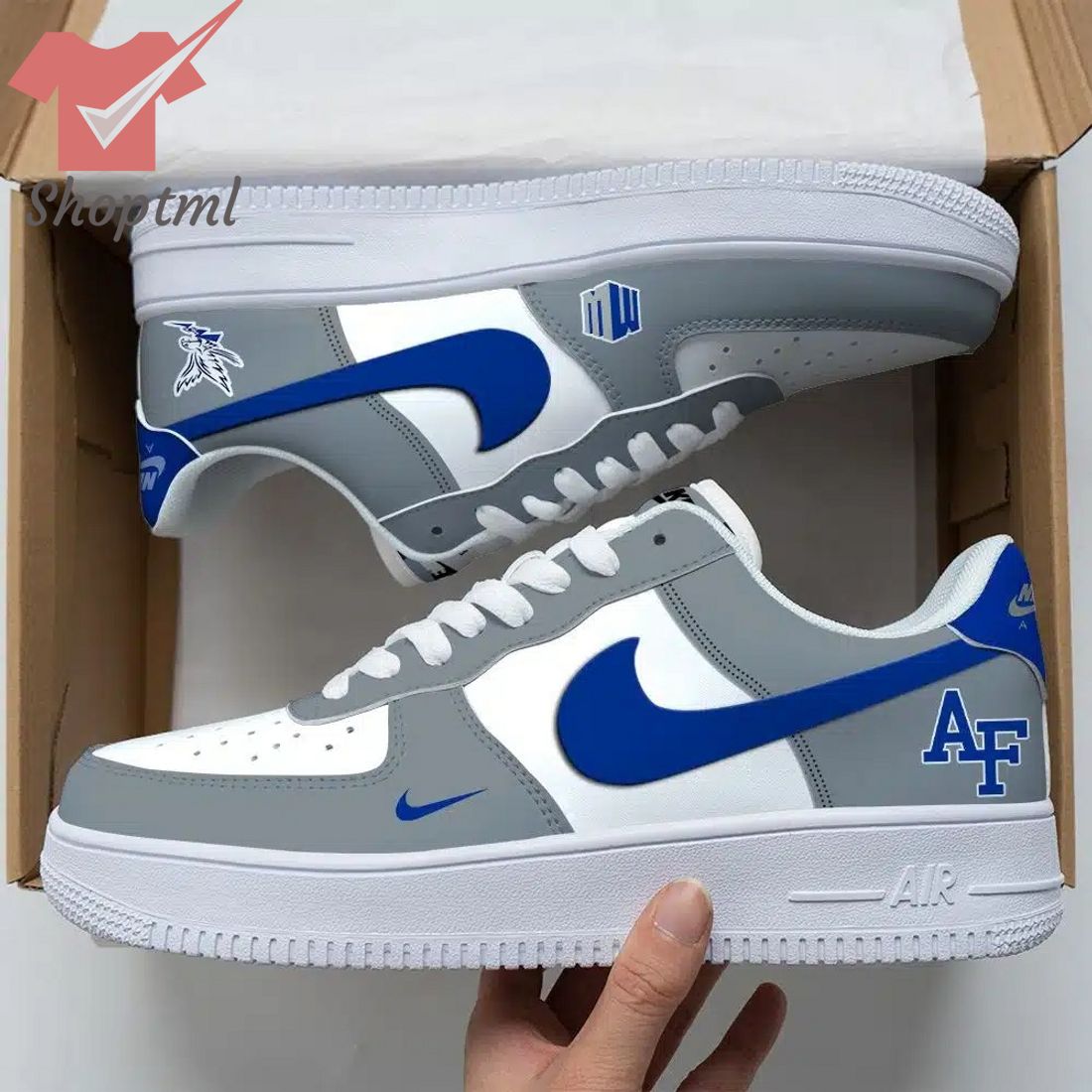 Air Force Falcons Ncaa Air Force Custom Nike Air Force Sneaker For Men Women