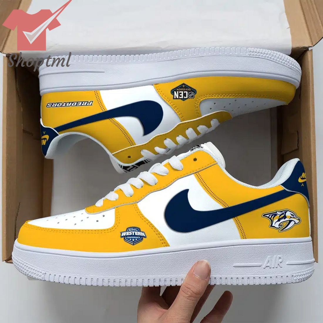 Nashville Predators Nhl Air Force Custom Nike Air Force Sneaker For Men Women