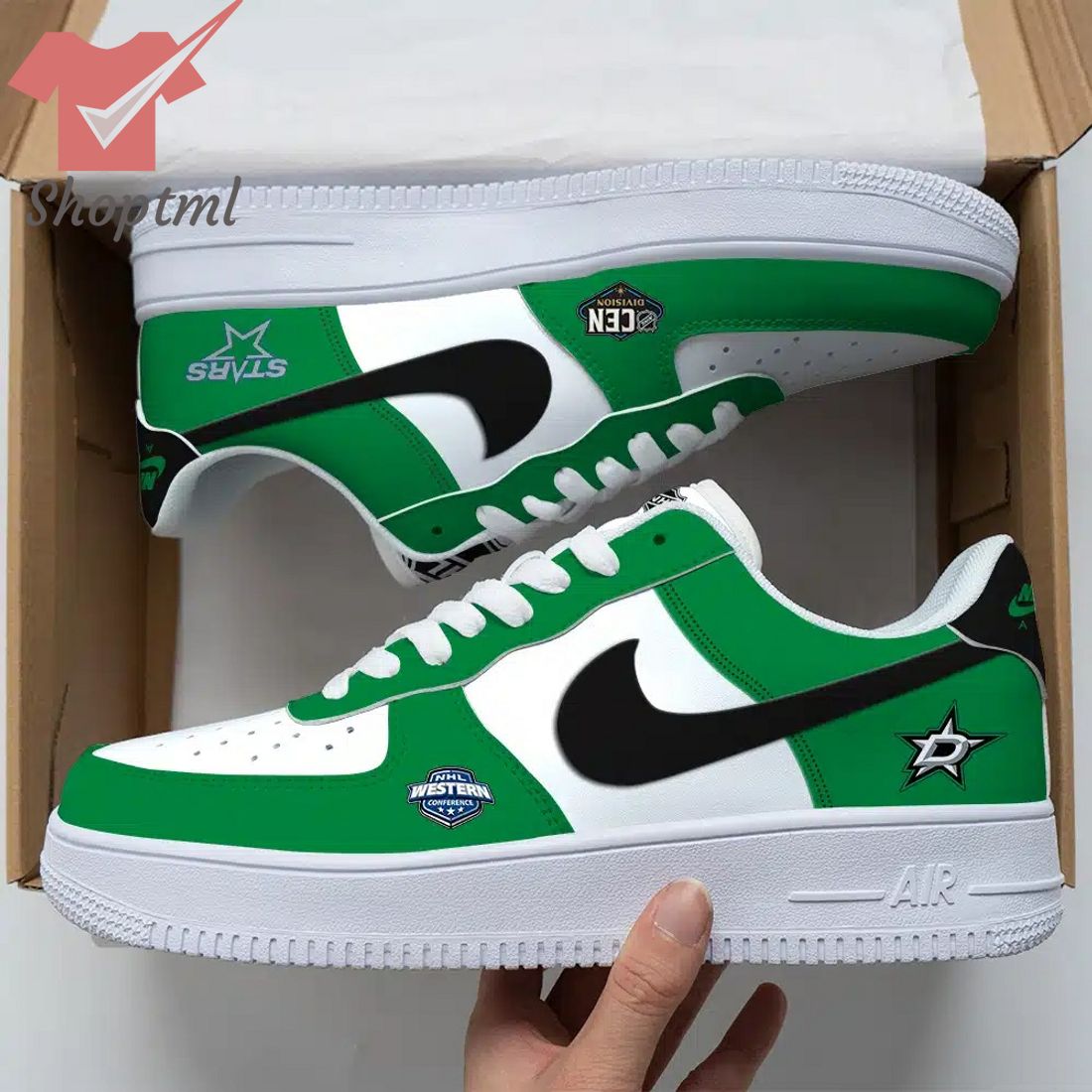 Dallas Stars Nhl Nike Air Force 1 Sneaker For Men Women