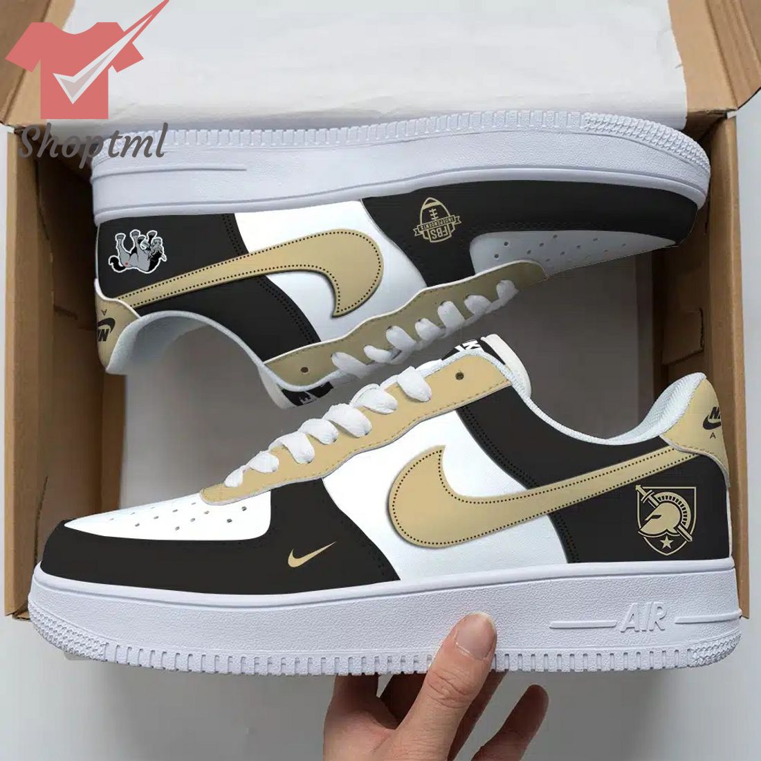 Army Black Knights Air Force Custom Nike Air Force Sneaker For Men Women