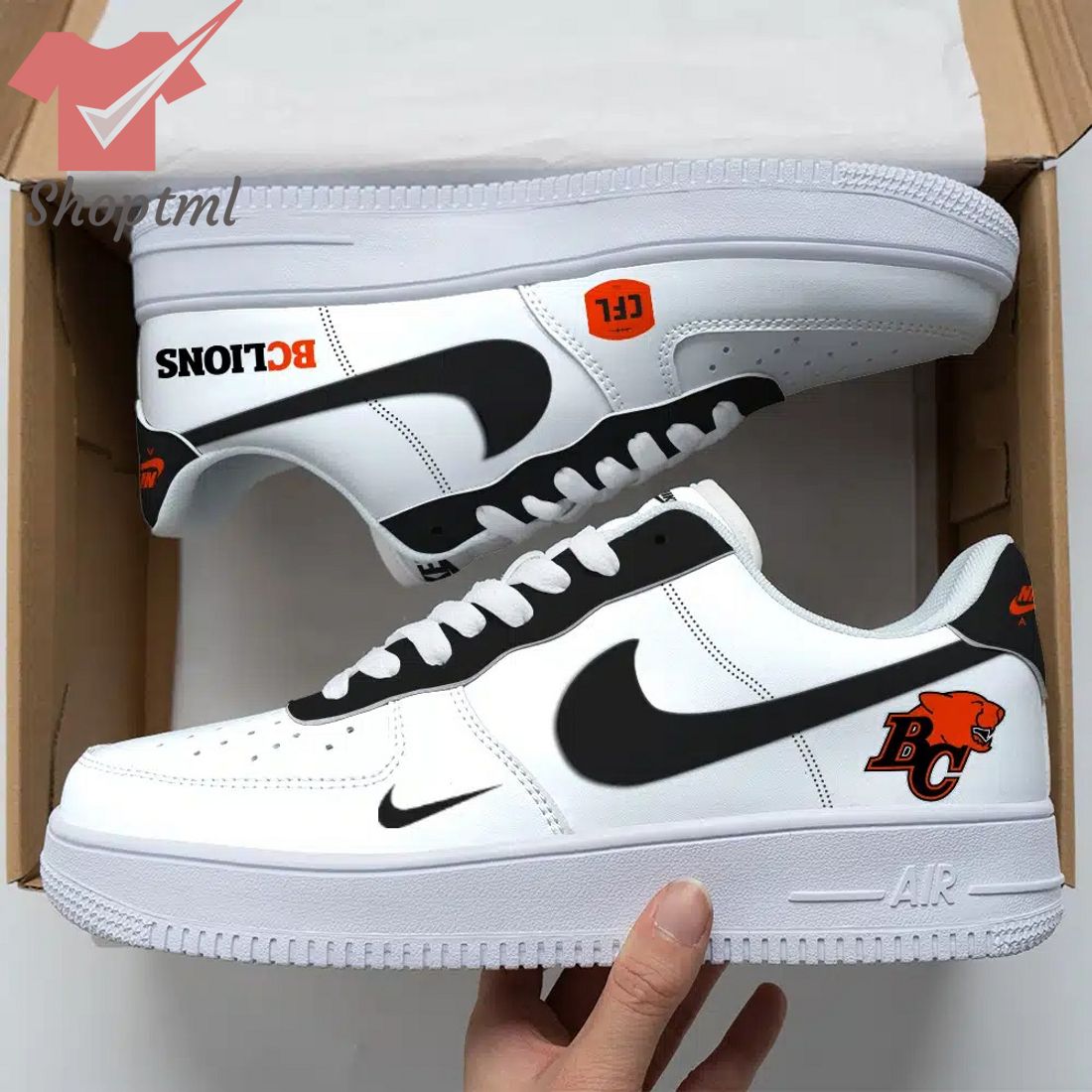 Bc Lions Air Force Custom Nike Air Force Sneaker For Men Women