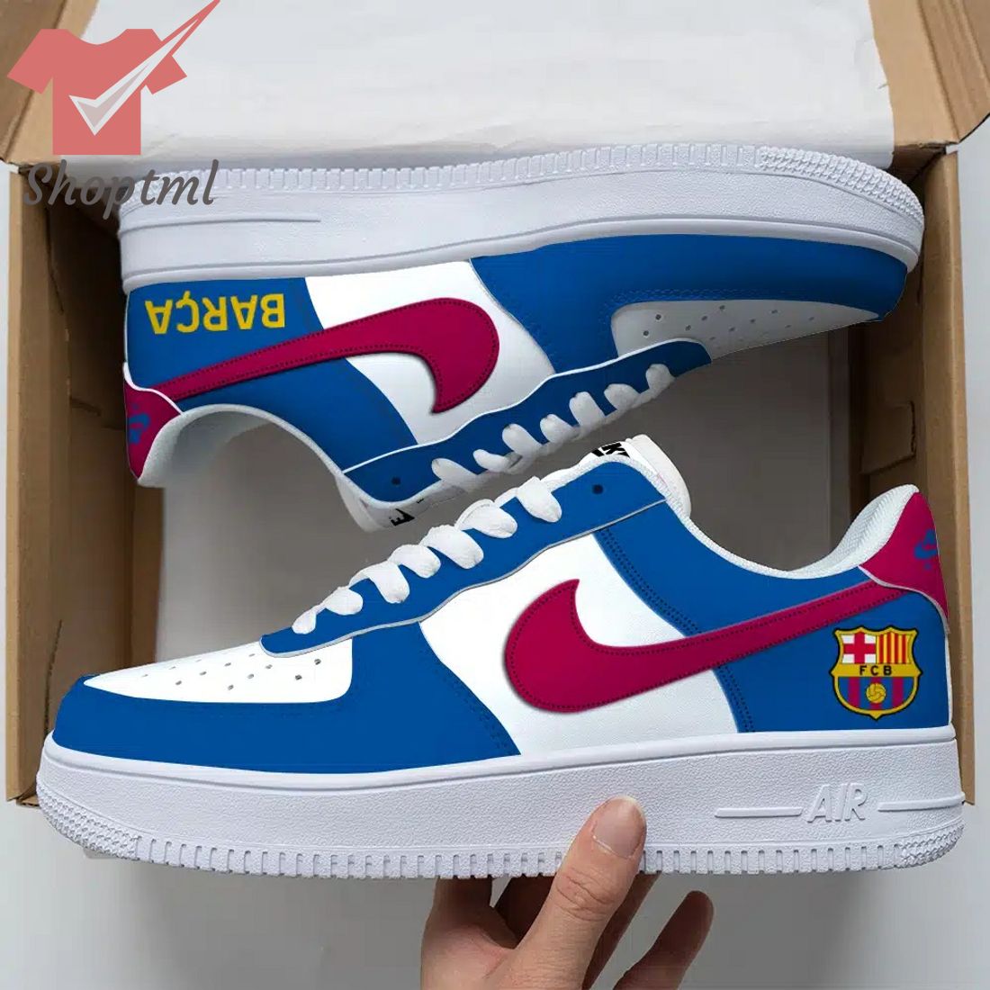 Barcelona Air Force Custom Nike Air Force Sneaker For Men Women