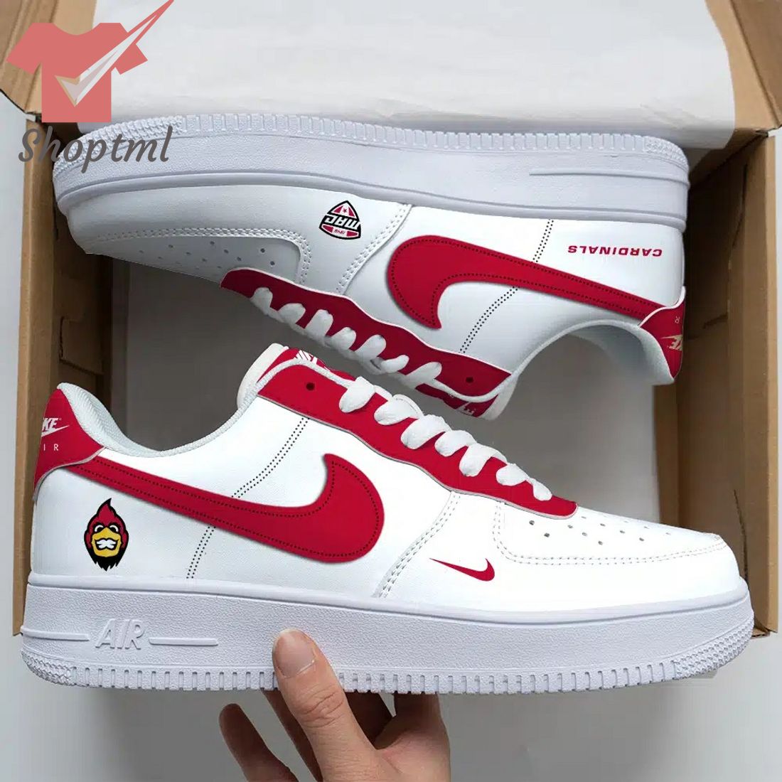 Ball State Cardinals Ncaa Air Force Custom Nike Air Force Sneaker For Men Women