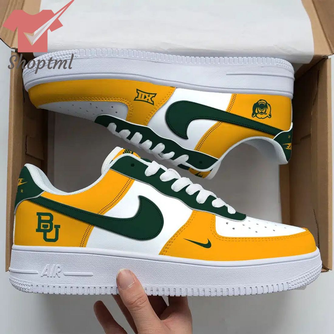 Baylor Bears Air Force Custom Nike Air Force Sneaker For Men Women
