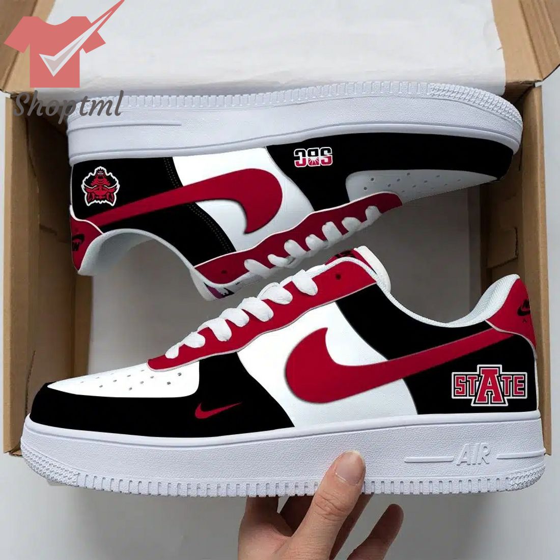 Arkansas State Red Wolves Ncaa Air Force 1 Sneaker For Men Women