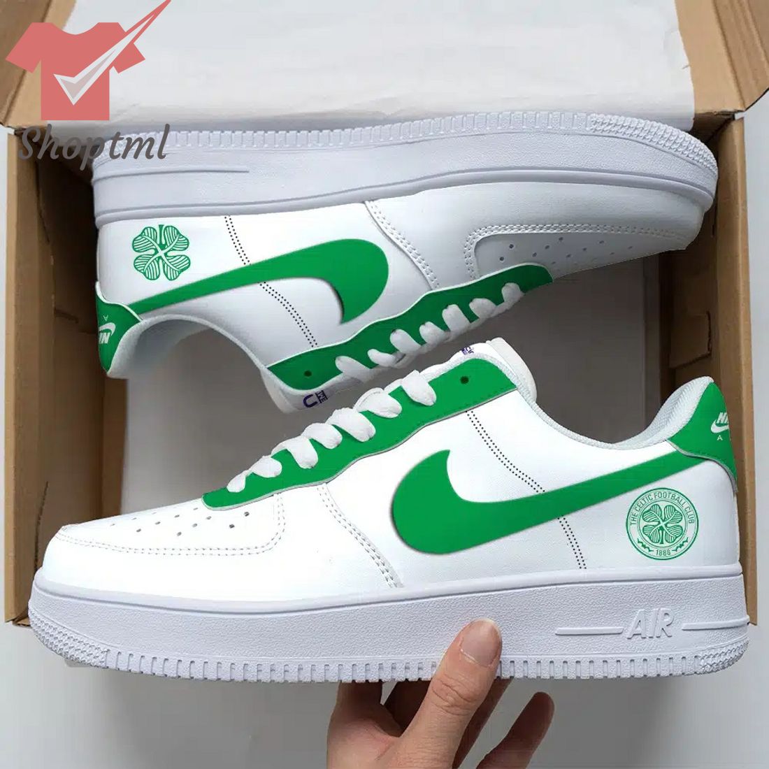 Celtic Football Club Air Force Custom Nike Air Force Sneaker For Men Women