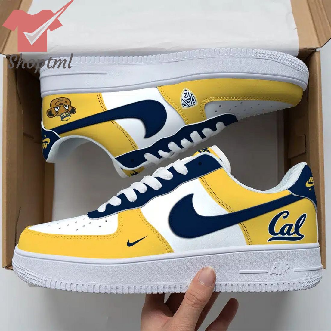 California Golden Bears Air Force Custom Nike Air Force Sneaker For Men Women