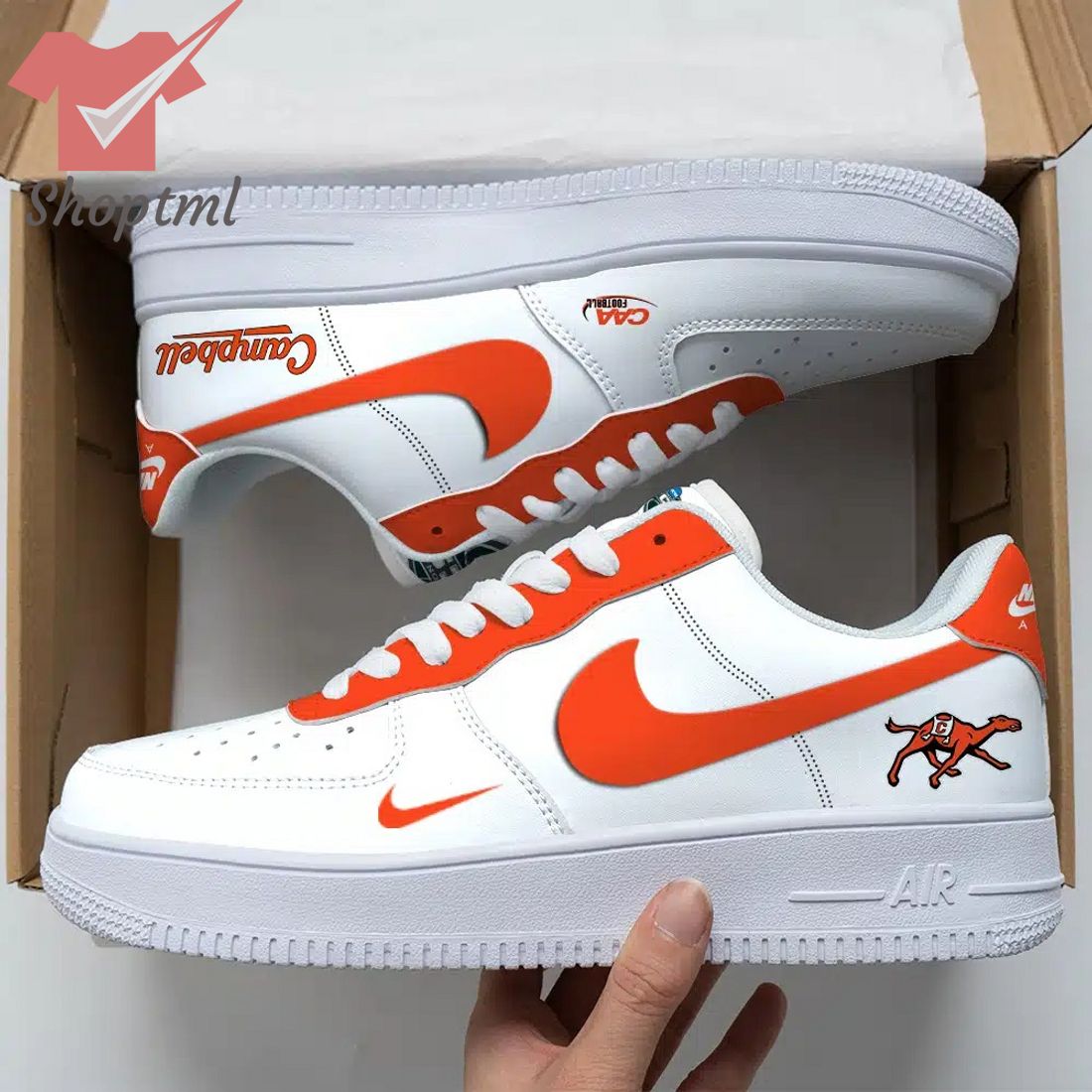 Campbell Fighting Camels Ncaa Air Force Custom Nike Air Force Sneaker For Men Women