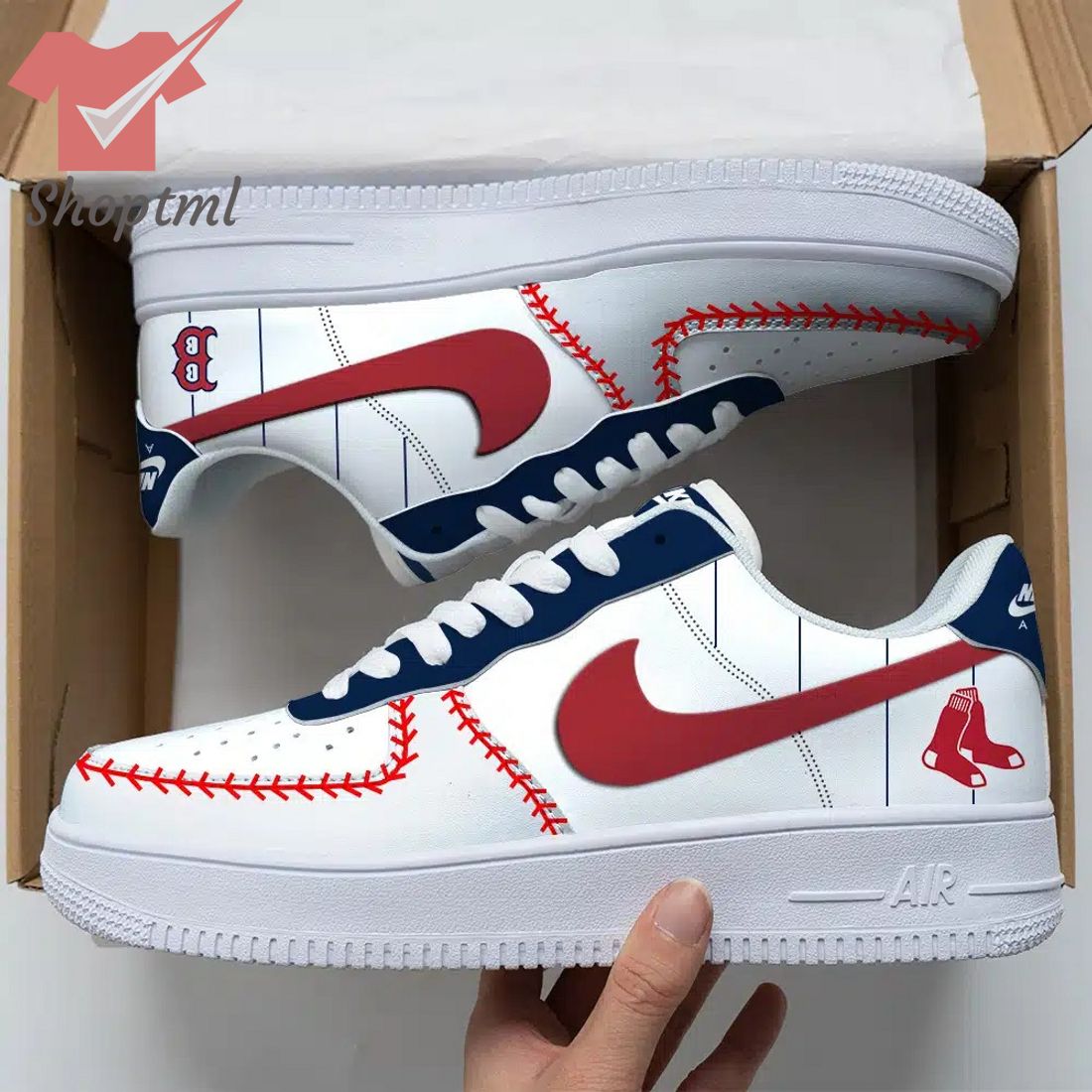 Boston Red Sox Mlb Air Force Custom Nike Air Force Sneaker For Men Women