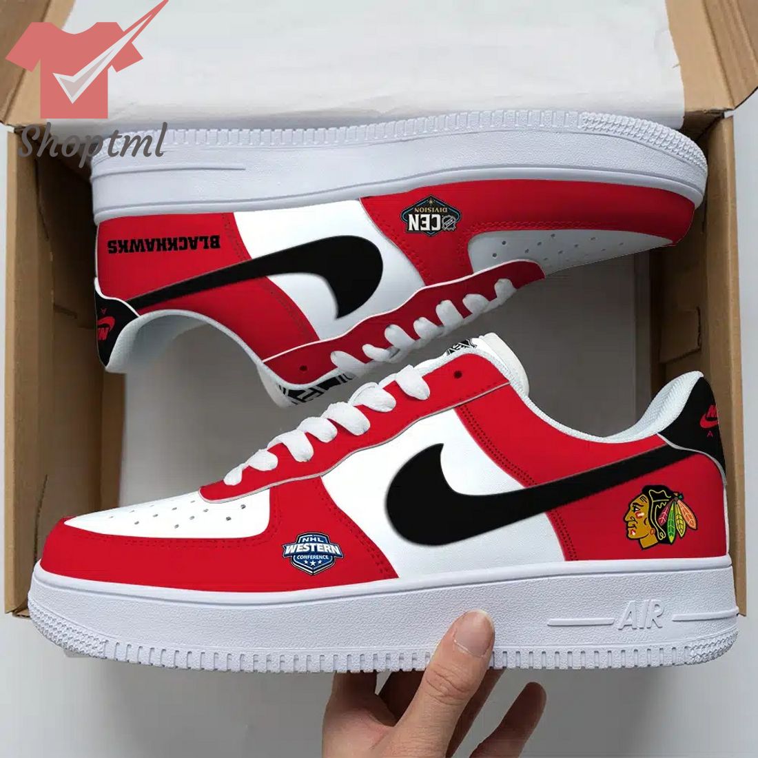 Chicago Blackhawks Nhl Air Force Custom Nike Air Force Sneaker For Men Women