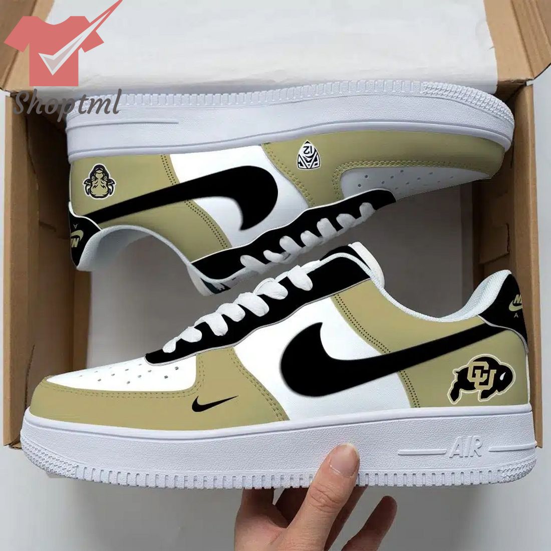 Colorado Buffaloes Air Force Custom Nike Air Force Sneaker For Men Women