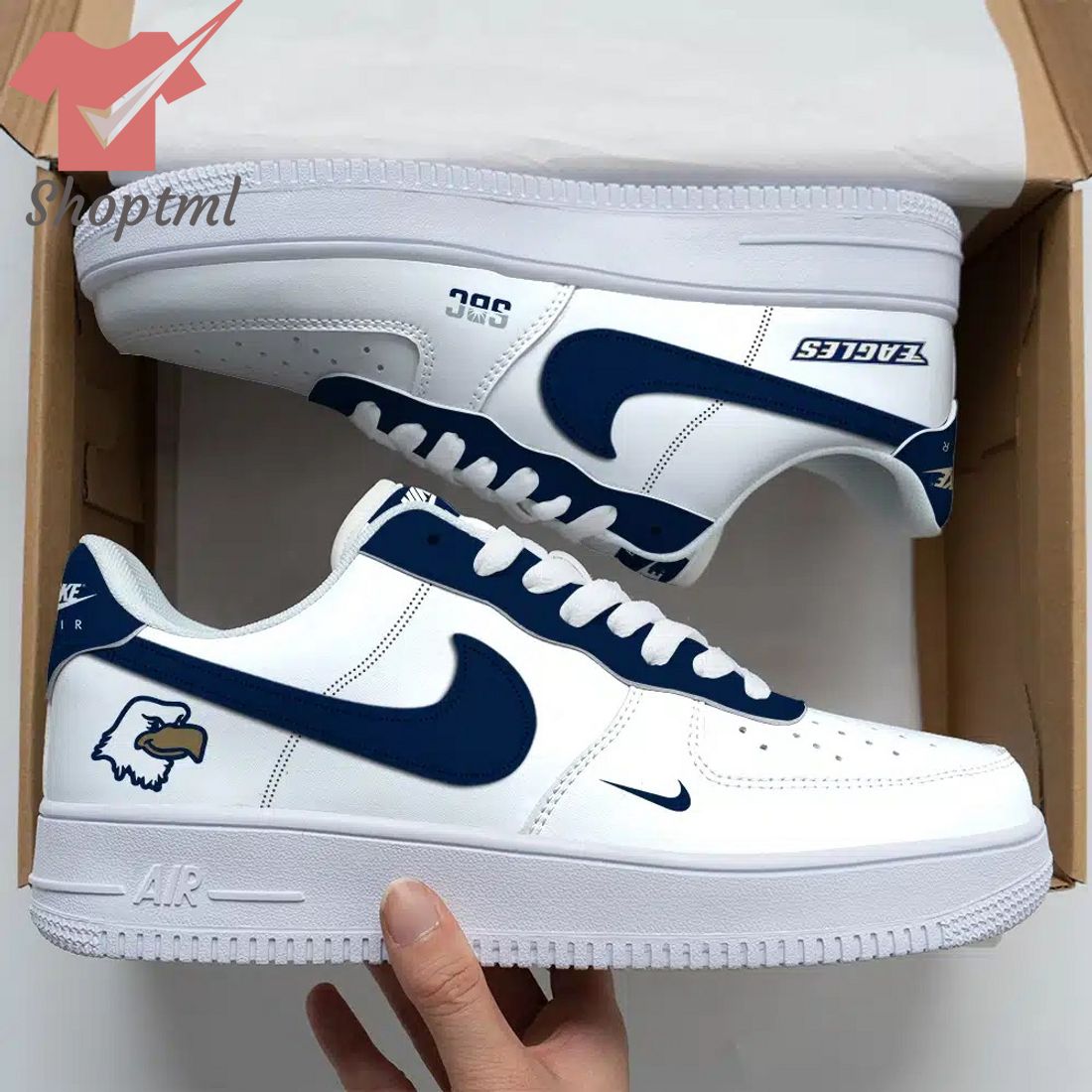 Georgia Southern Eagles Ncaa Air Force Custom Nike Air Force Sneaker For Men Women