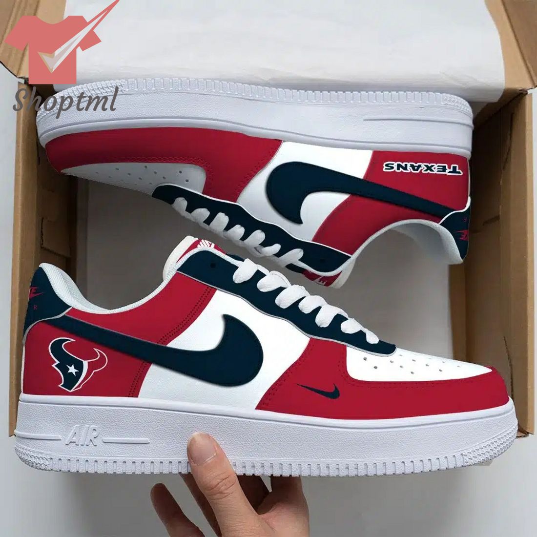Houston Texans Air Force Custom Nike Air Force Sneaker For Men Women