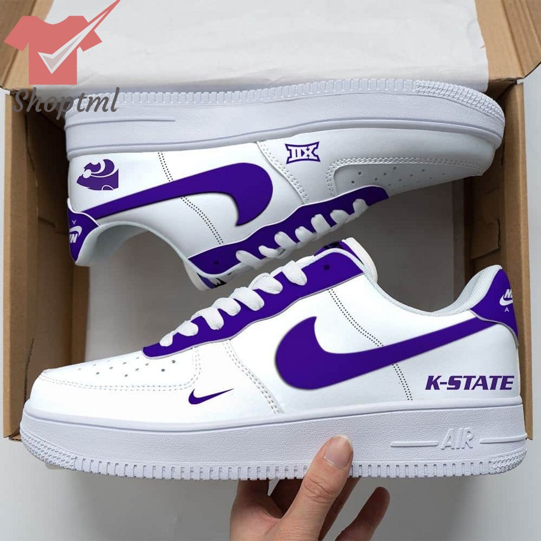 Kansas State Air Force Custom Nike Air Force Sneaker For Men Women