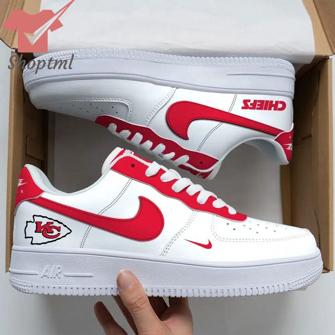 Kansas City Chiefs Nfl Air Force Custom Nike Air Force Sneaker For Men Women