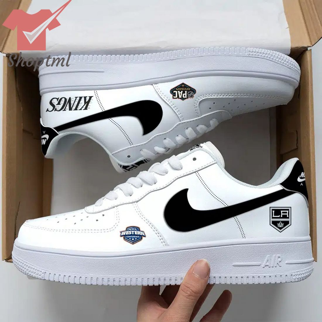 Los Angeles Kings Nhl Air Force Custom Nike Air Force Sneaker For Men Women